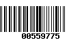 Código de Barras 00559775