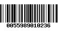 Código de Barras 0055989010236