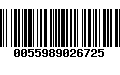 Código de Barras 0055989026725