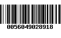 Código de Barras 0056049028918