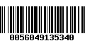 Código de Barras 0056049135340