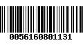 Código de Barras 0056160801131