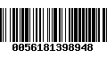 Código de Barras 0056181398948