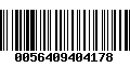 Código de Barras 0056409404178