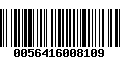 Código de Barras 0056416008109