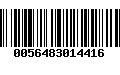 Código de Barras 0056483014416