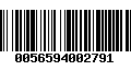 Código de Barras 0056594002791