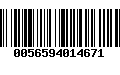 Código de Barras 0056594014671