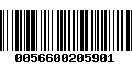 Código de Barras 0056600205901