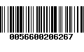 Código de Barras 0056600206267