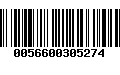 Código de Barras 0056600305274