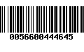 Código de Barras 0056600444645
