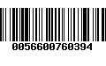 Código de Barras 0056600760394