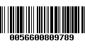 Código de Barras 0056600809789