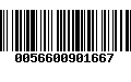 Código de Barras 0056600901667