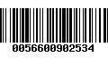 Código de Barras 0056600902534