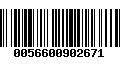 Código de Barras 0056600902671