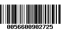 Código de Barras 0056600902725