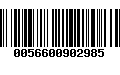 Código de Barras 0056600902985