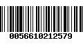 Código de Barras 0056610212579