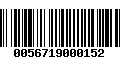 Código de Barras 0056719000152