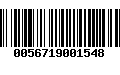 Código de Barras 0056719001548