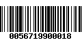 Código de Barras 0056719900018