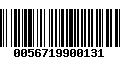 Código de Barras 0056719900131