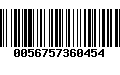 Código de Barras 0056757360454