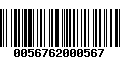 Código de Barras 0056762000567