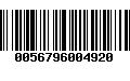 Código de Barras 0056796004920