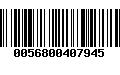 Código de Barras 0056800407945