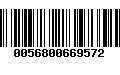 Código de Barras 0056800669572