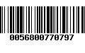 Código de Barras 0056800770797