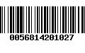 Código de Barras 0056814201027