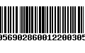 Código de Barras 00569028600122003057