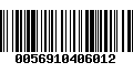 Código de Barras 0056910406012