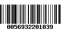 Código de Barras 0056932201039