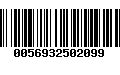 Código de Barras 0056932502099