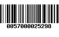 Código de Barras 0057000025298