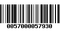 Código de Barras 0057000057930