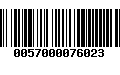 Código de Barras 0057000076023