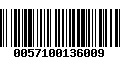 Código de Barras 0057100136009