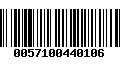 Código de Barras 0057100440106