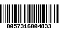 Código de Barras 0057316004833