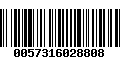 Código de Barras 0057316028808