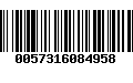 Código de Barras 0057316084958