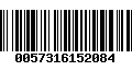 Código de Barras 0057316152084