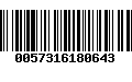 Código de Barras 0057316180643