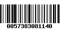 Código de Barras 0057383081140